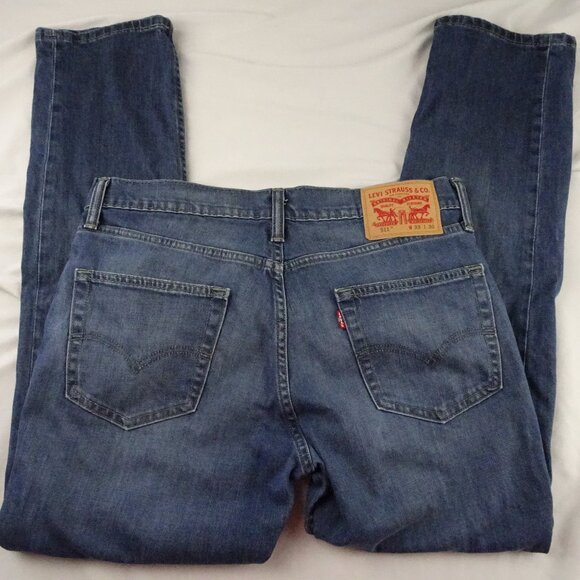 Levi Strauss & Co. 511 Men Slim Fit Jeans Size W33 L30 - Picture 3 of 9